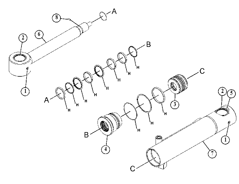 CYLINDER GP-GRAPPLE 5407133 CAT
