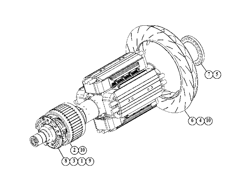 Ротор генератора 5265005 CAT