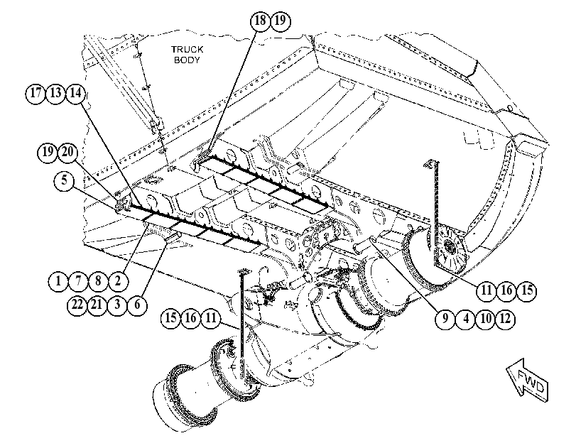MOUNTING GP-TRUCK BODY 5525151 CAT