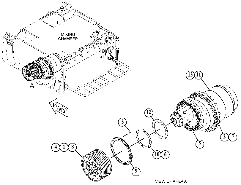 MOUNTING GP-AUX DRIVE MOTOR 4792619 CAT