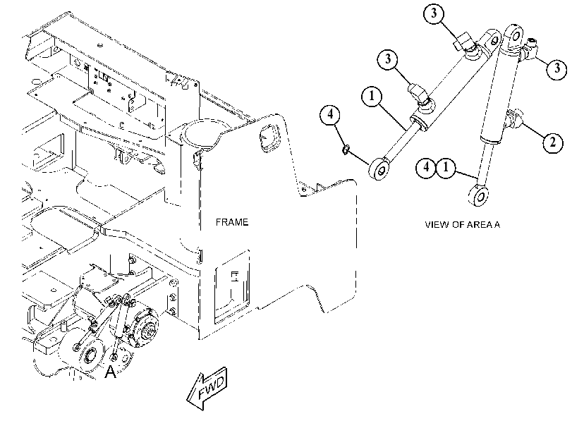 CYLINDER & MTG GP-HYDRAULIC 3816588 CAT
