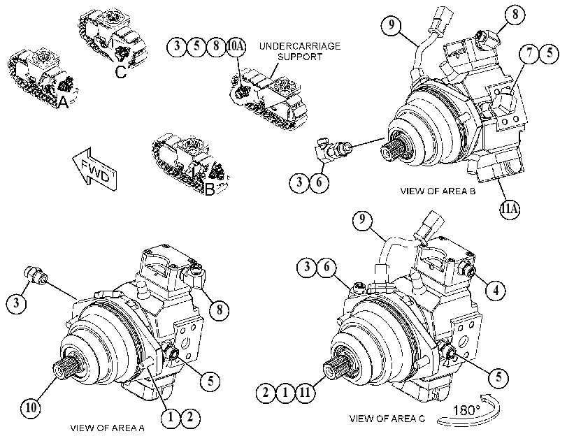 MOTOR & MOUNTING GP 4186190 CAT