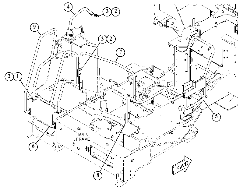 Поручень 3816615 CAT