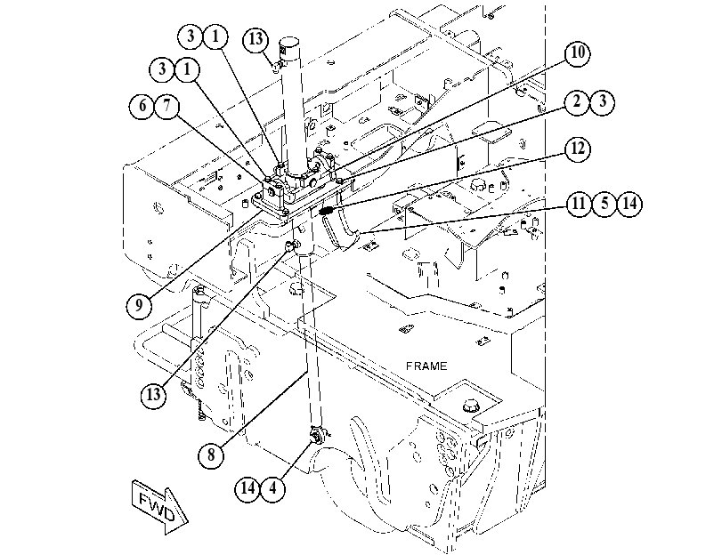 CYLINDER & MTG GP-MOLDBOARD 3816589 CAT