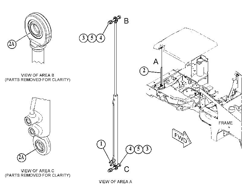 CYLINDER & MTG GP-HYDRAULIC 3816684 CAT