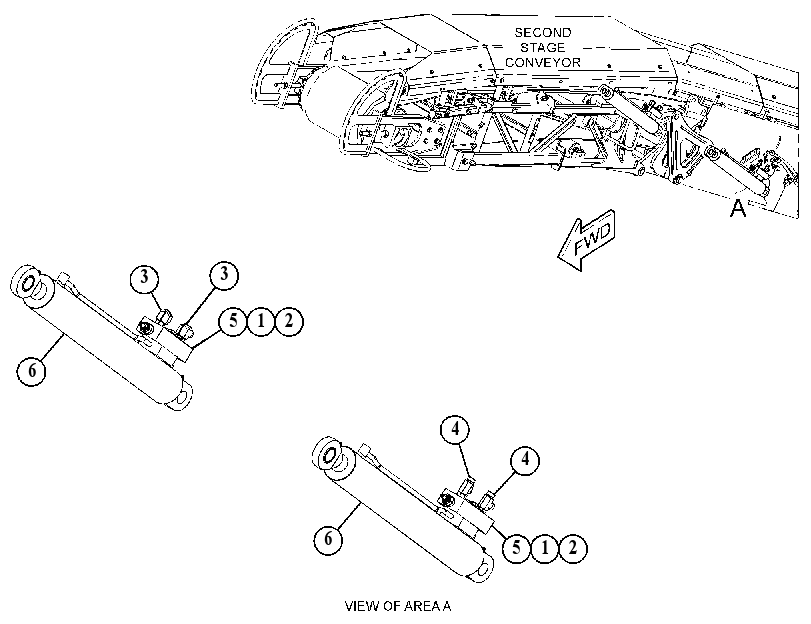 CYLINDER & MTG GP-CONVEYOR 3816708 CAT