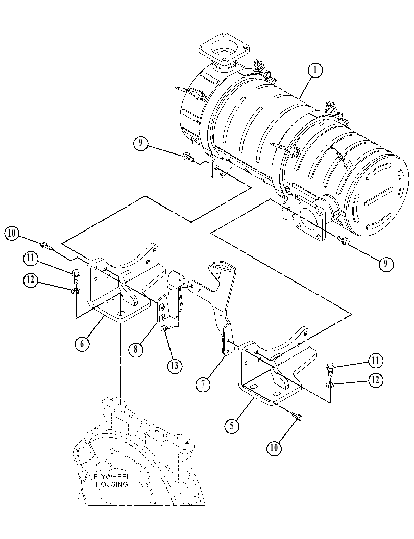 MUFFLER & MOUNTING GP 5261137 CAT