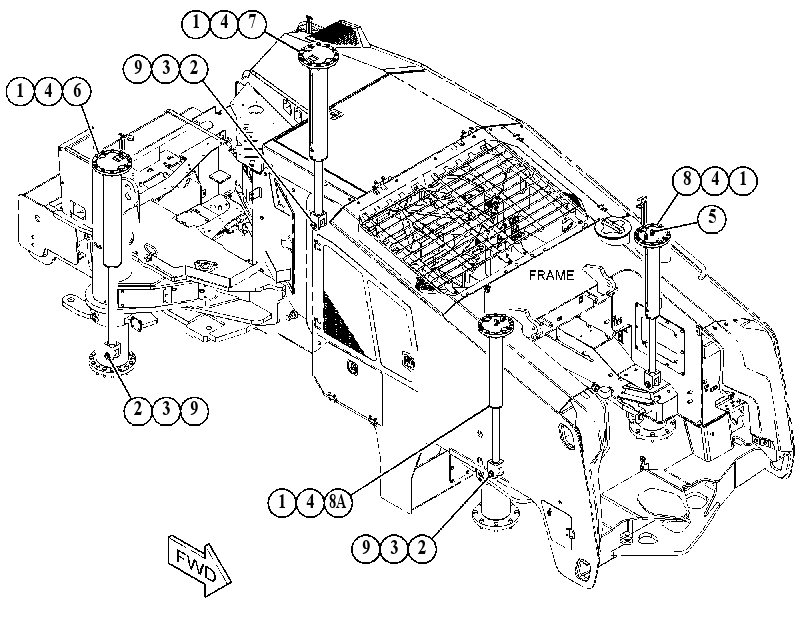 CYLINDER & MTG GP-HYDRAULIC 3816592 CAT