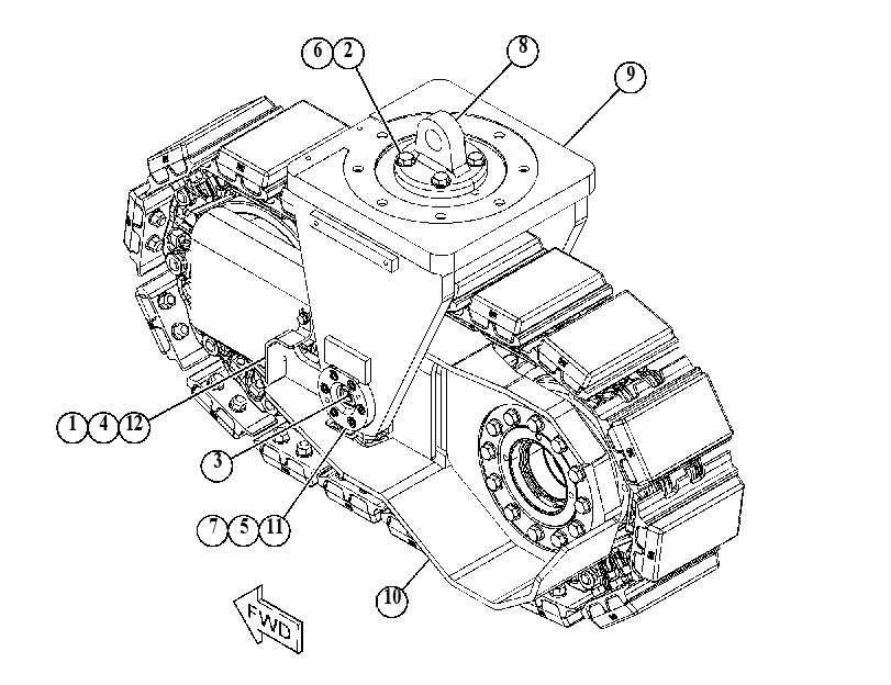 SUPPORT GP-UNDERCARRIAGE 5325102 CAT