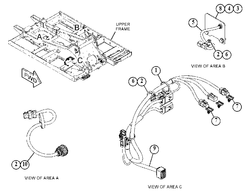 Проводка модуля AdBlue 5027183 CAT