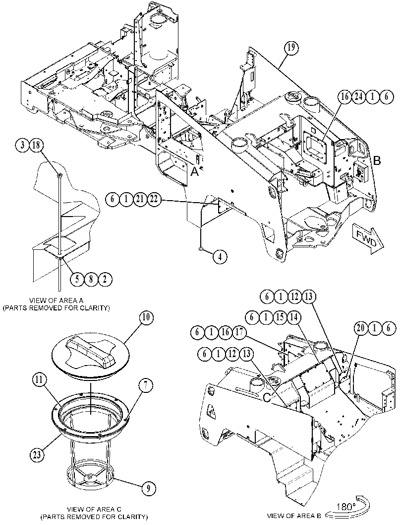 FRAME GP-MAIN 4760988 CAT