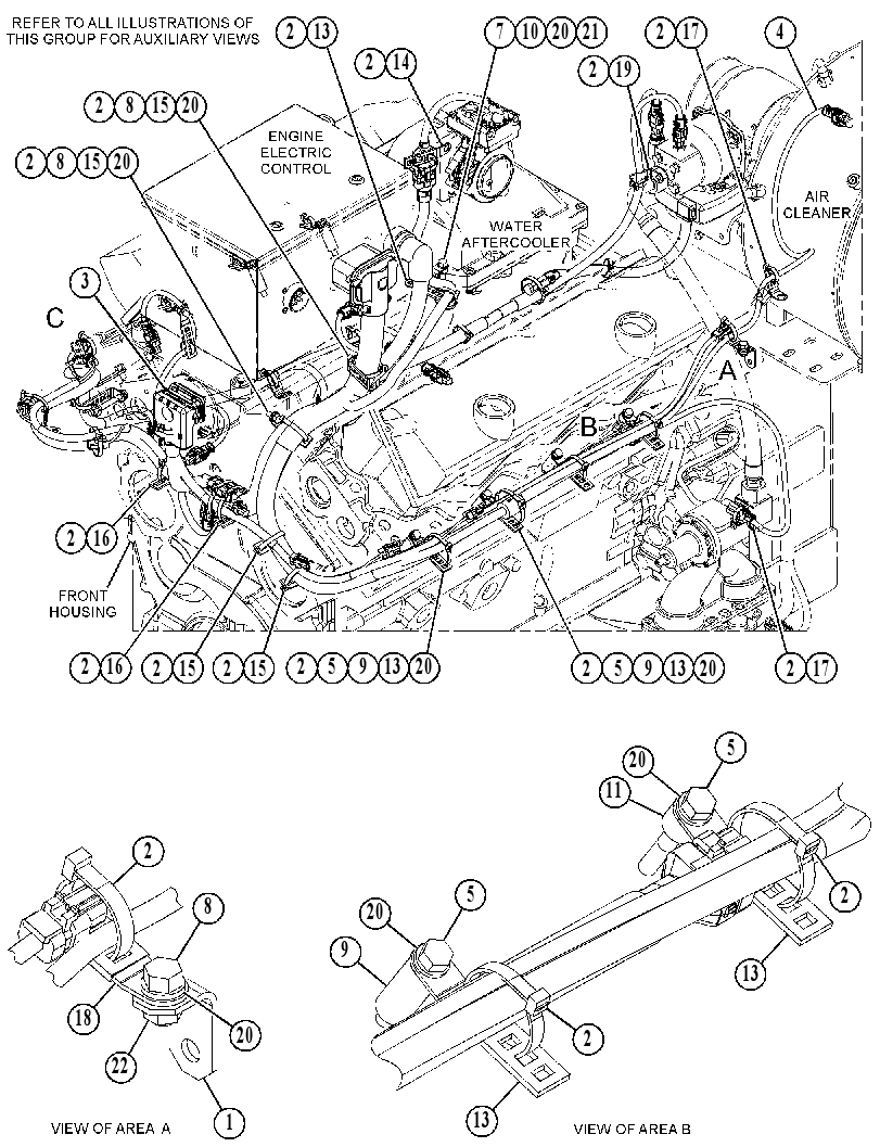 Проводка двигателя 5199006 CAT