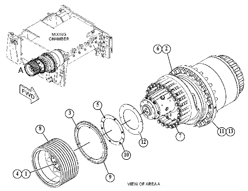 MOUNTING GP-AUX DRIVE MOTOR 4792618 CAT