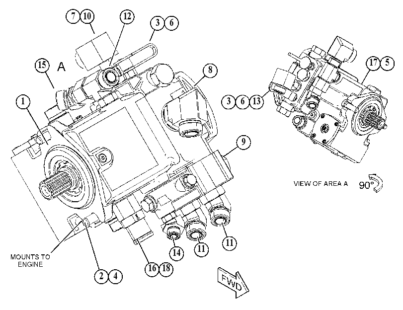 PUMP & MTG GP-CONVEYOR 3816578 CAT