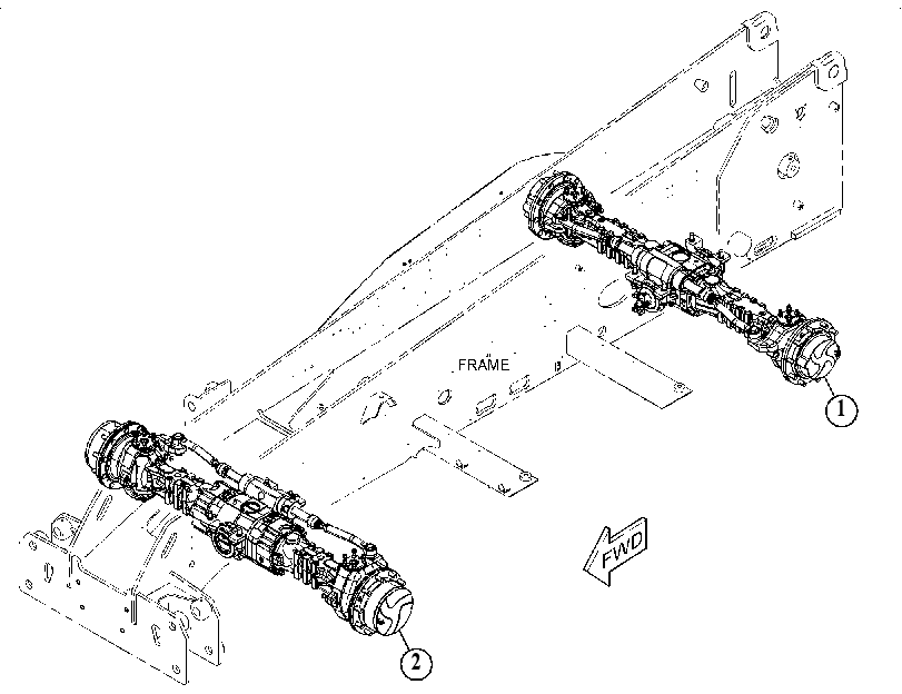 AXLE AR 5476078 CAT