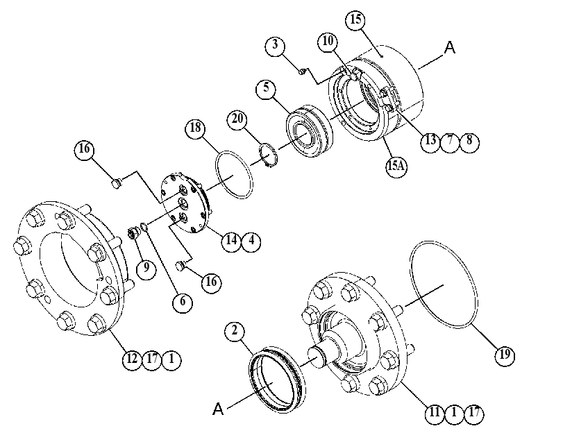 HUB GP-SHAFT 4780086 CAT