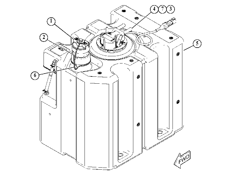 Бак AdBlue 5133340 CAT