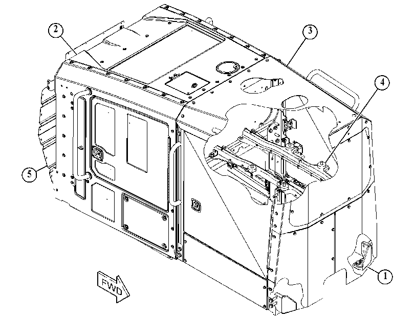 ENCLOSURE AR-ENGINE 3208138 CAT