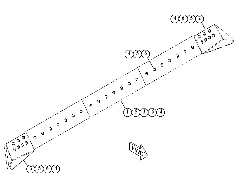 Зуб и режущая кромка 5072871 CAT