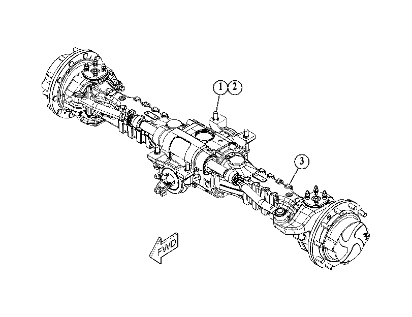 AXLE & MTG GP-REAR 5463731 CAT