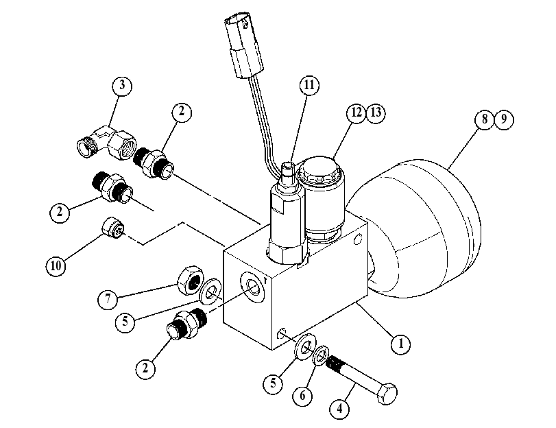 ACCUMULATOR & MTG GP-HYDRAULIC 5514111 CAT