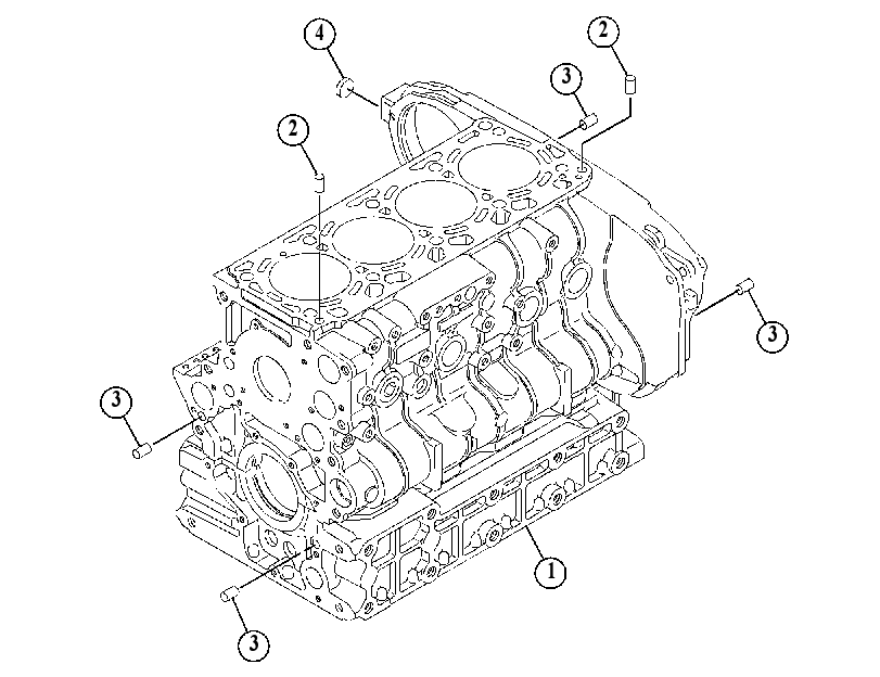 Блок цилиндров 4181603 CAT