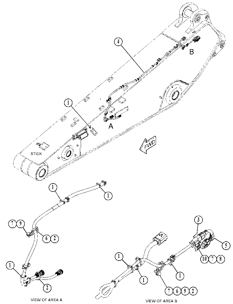 Проводка передняя 5026775 CAT