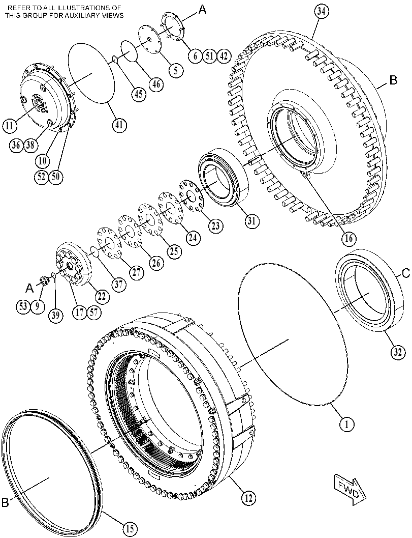 WHEEL & BRAKE GP 5406224 CAT
