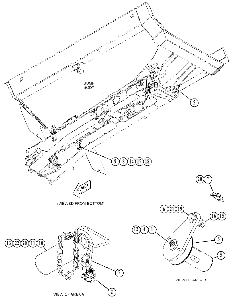 MOUNTING GP-TRUCK BODY 5462146 CAT