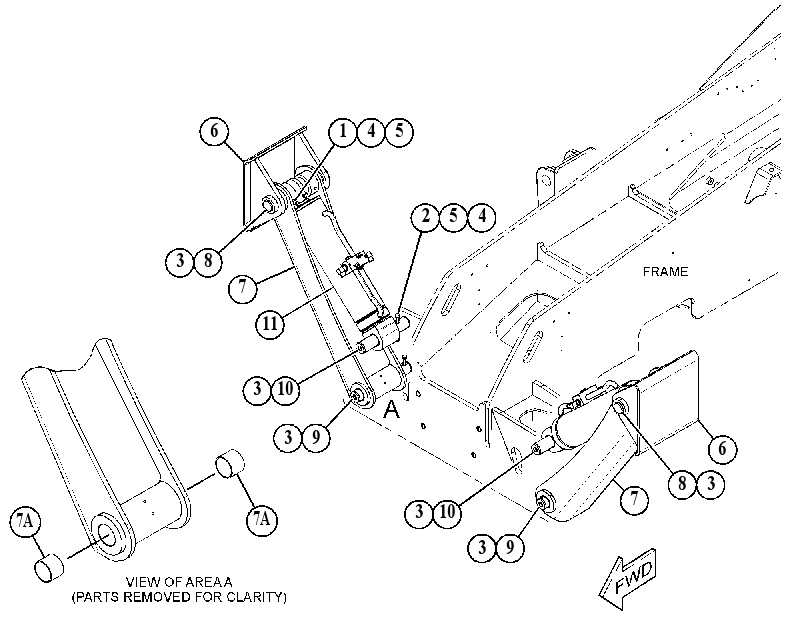 CYLINDER & MTG GP-STABILIZER 5444091 CAT