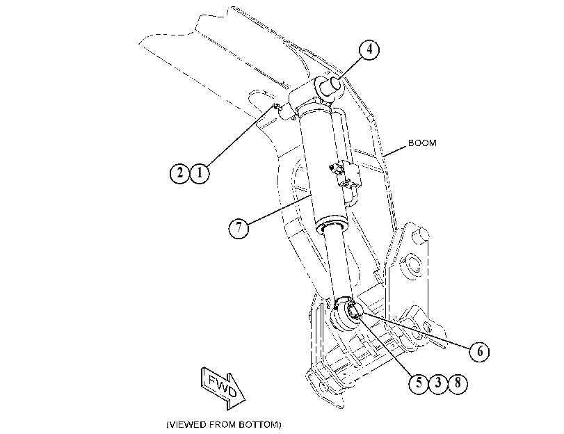 CYLINDER & MTG GP-TILT 5439657 CAT