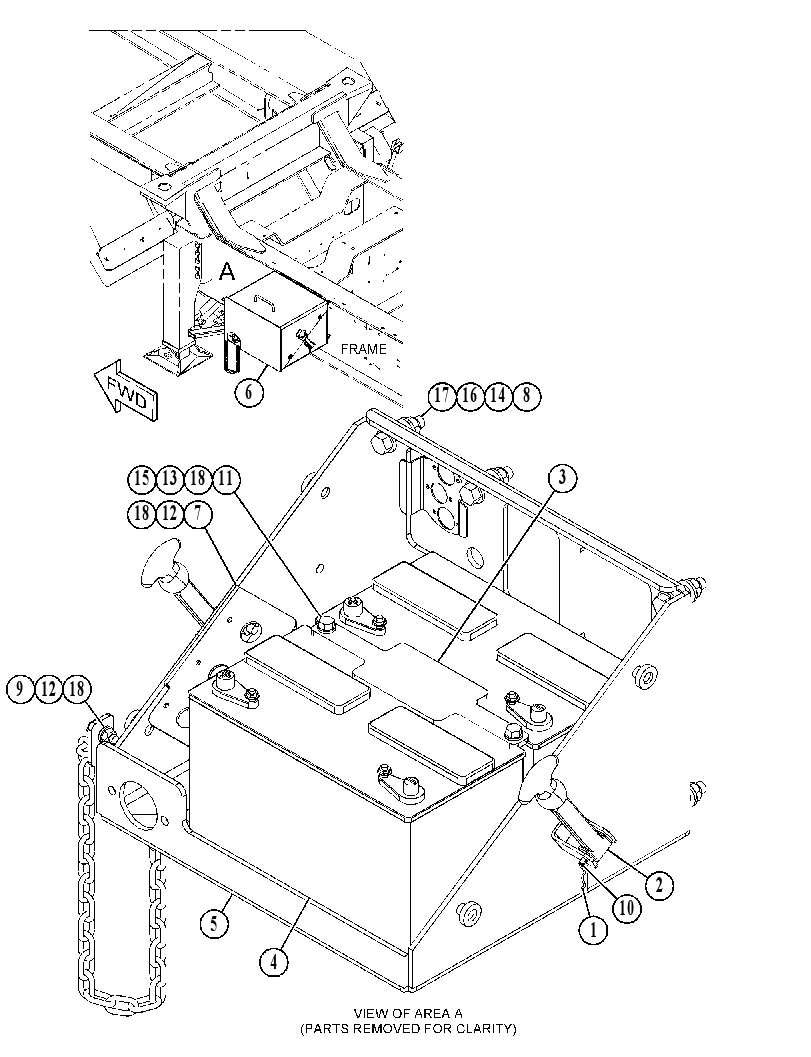 BATTERY & MOUNTING GP 3968170 CAT
