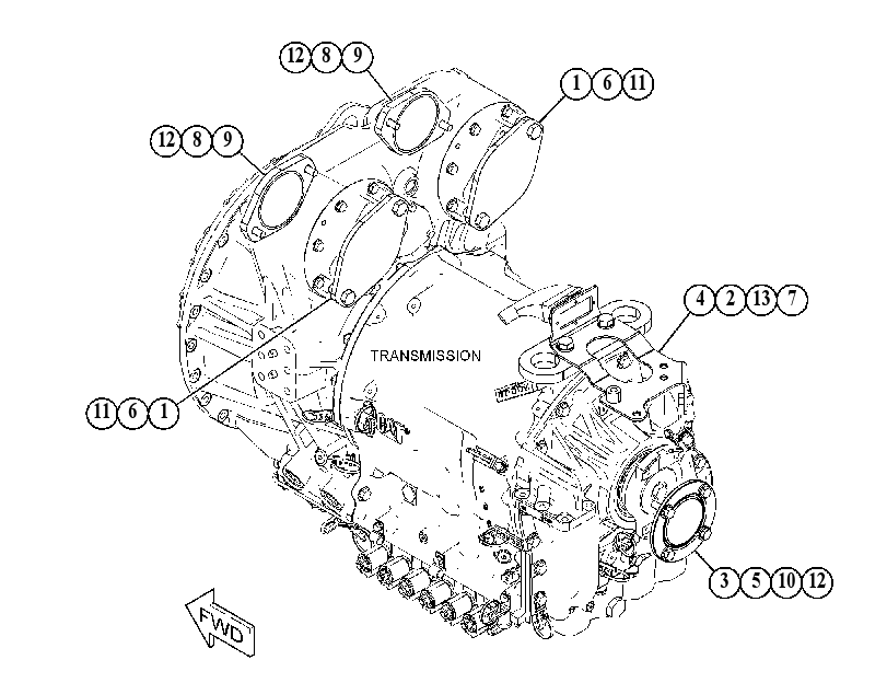 COVER GP-TRANSMISSION 5464239 CAT