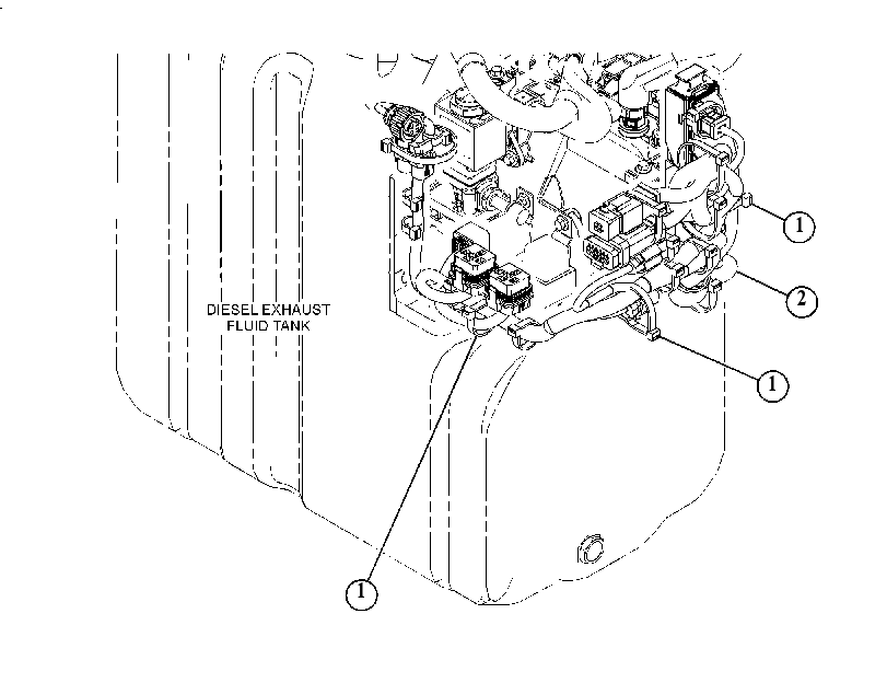 Проводка модуля AdBlue 5043088 CAT