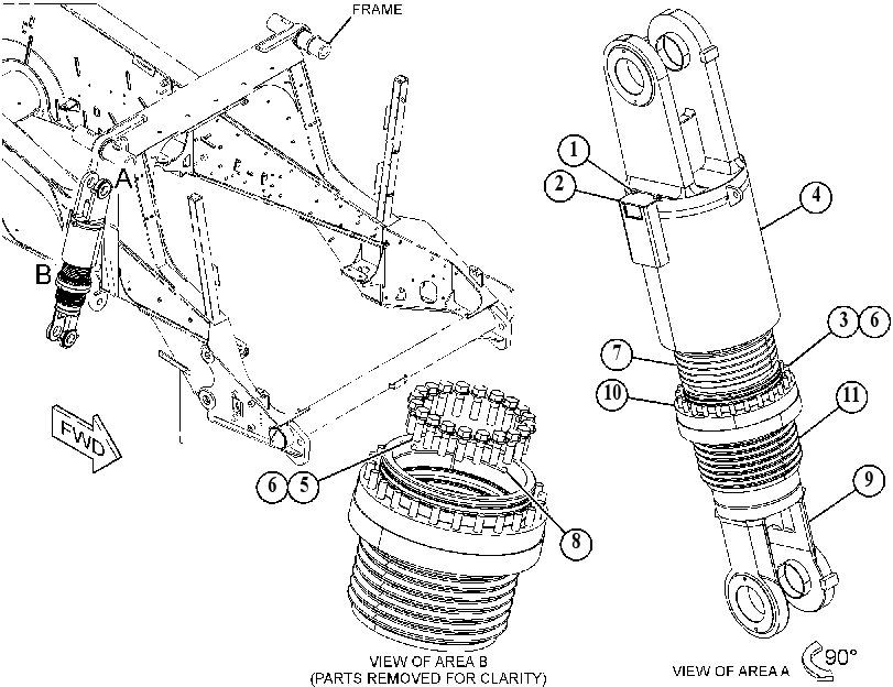 CYLINDER GP-SUSPENSION 4422825 CAT