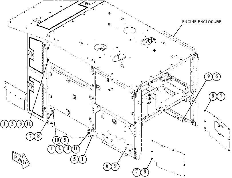 FASTENER GP-ENCLOSURE 4726224 CAT