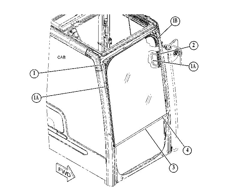WINDOW GP-FRONT 4886596 CAT
