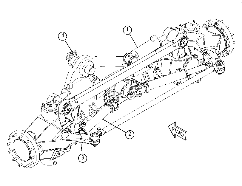 AXLE AR-FRONT 4421947 CAT