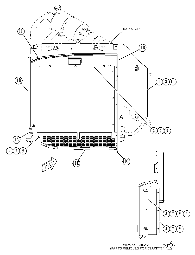BAFFLE GP 5082499 CAT