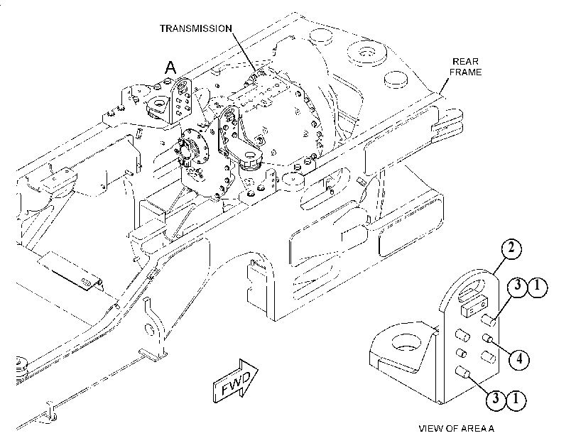 SUPPORT GP-TRANSMISSION 4219567 CAT