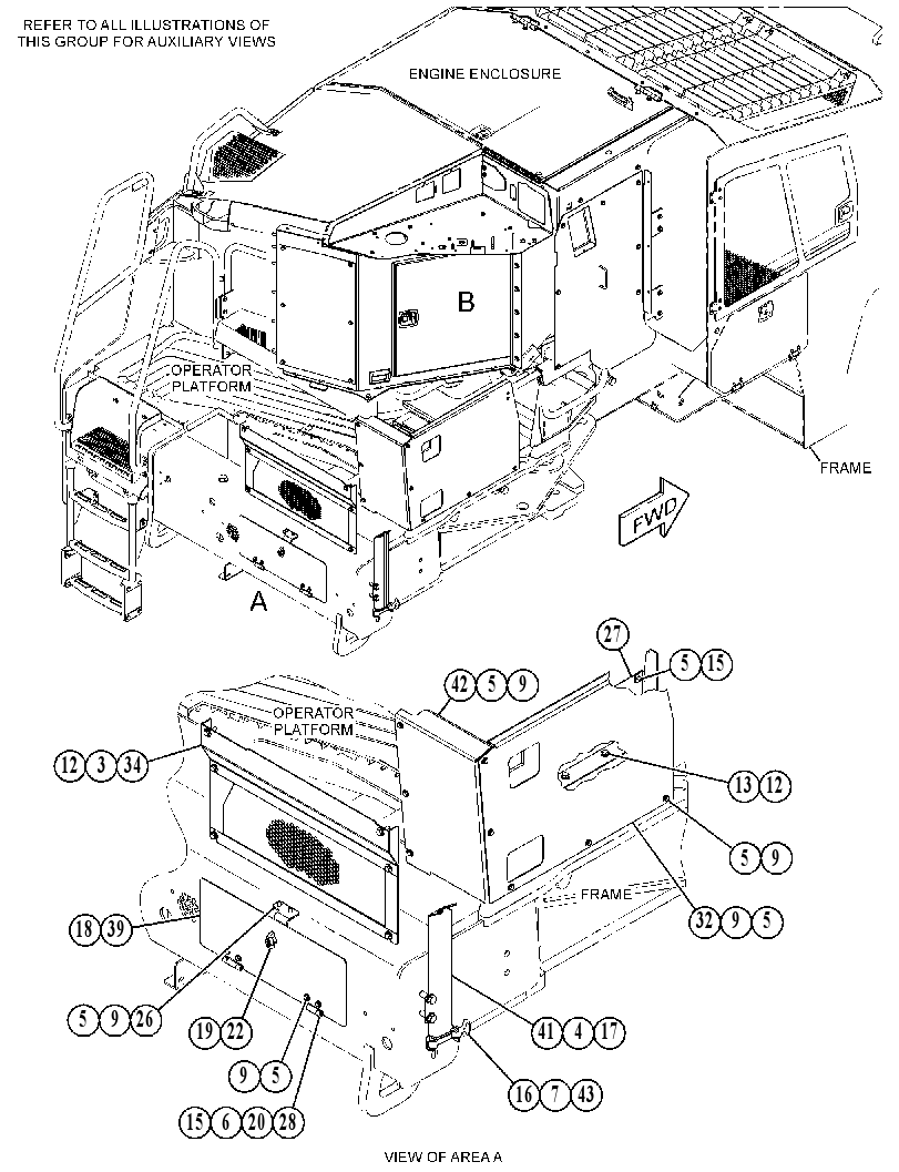 ENCLOSURE GP-REAR 5182970 CAT