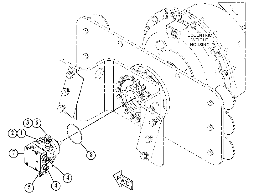 MOTOR & MTG GP-VIBRATORY 4871967 CAT