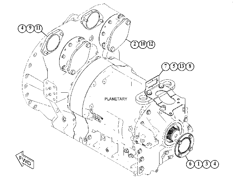 COVER GP-TRANSMISSION 5032639 CAT