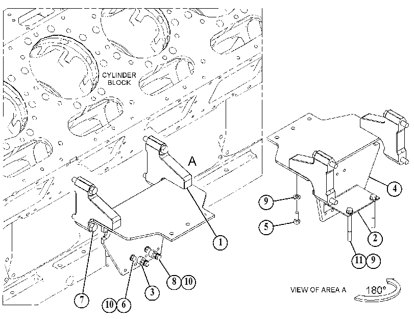 MOUNTING GP-PRELUBE PUMP 4989102 CAT