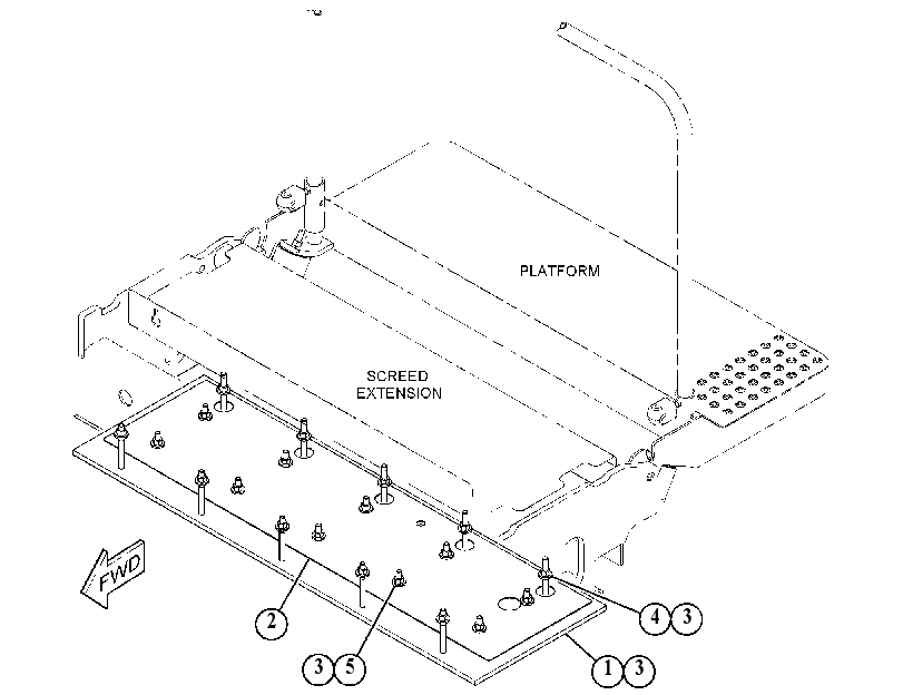 PLATE GP-SCREED 3907802 CAT