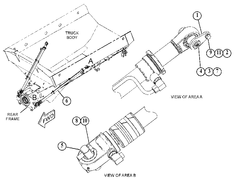 CYLINDER & MTG GP-HOIST 5224292 CAT