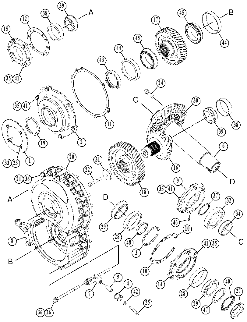 GEAR GP-BEVEL & TRANSFER 1626880 CAT