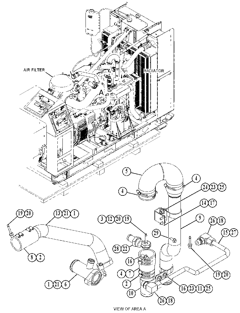LINES GP-AUXILIARY FRESH WATER 4418144 CAT