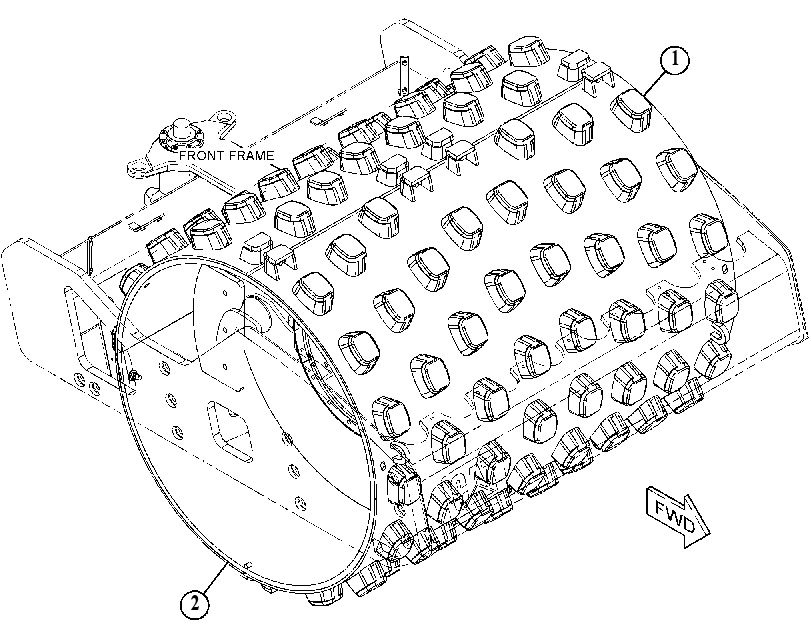 DRUM GP-COMPACTOR 5124990 CAT