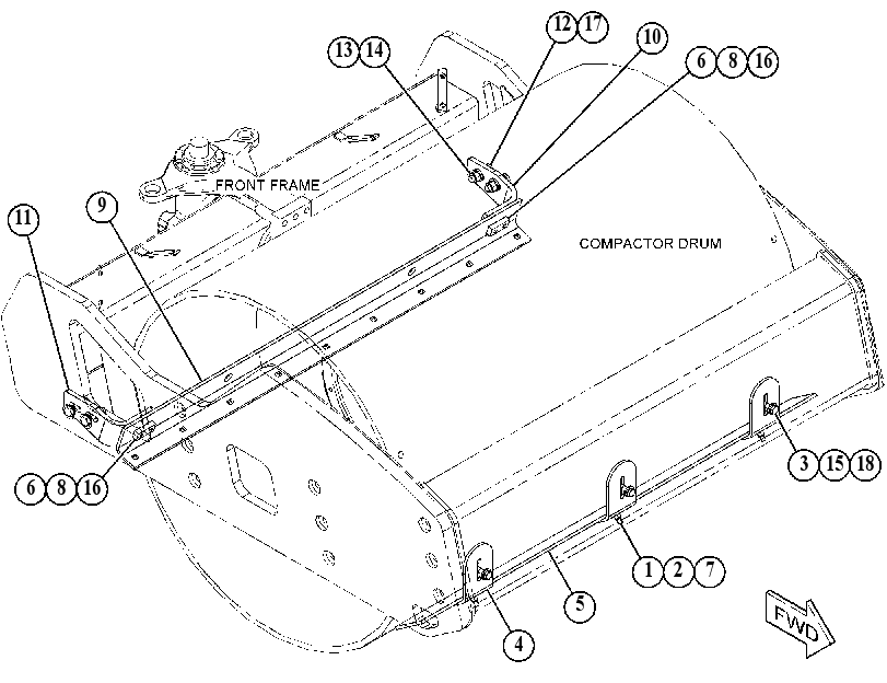 SCRAPER GP-DRUM 5129331 CAT